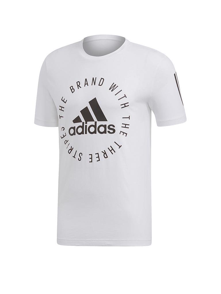 ADIDAS Herren T Shirt Sport ID weiß | S adidas Herren Sport Id T Shirt